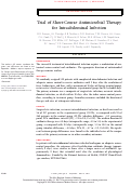 Cover page: Trial of Short-Course Antimicrobial Therapy for Intraabdominal Infection