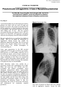 Cover page: Pneumonia and cold agglutinins: A Case of Mycoplasma pneumoniae