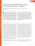 Cover page: Kinetochore-localized BUB-1/BUB-3 complex promotes anaphase onset in C. elegans