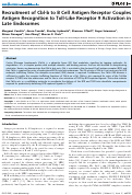 Cover page: Recruitment of Cbl-b to B Cell Antigen Receptor Couples Antigen Recognition to Toll-Like Receptor 9 Activation in Late Endosomes