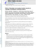 Cover page: Effects of immediate versus gradual nicotine reduction in cigarettes on biomarkers of biological effects