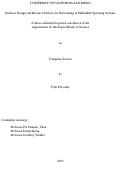 Cover page: Interface Design and Resource Policies for Networking in Embedded Operating Systems