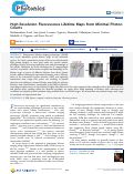 Cover page: High Resolution Fluorescence Lifetime Maps from Minimal Photon Counts