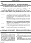 Cover page: Maximizing wound coverage in full-thickness skin defects: A randomized-controlled trial of autologous skin cell suspension and widely meshed autograft versus standard autografting.