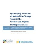 Cover page of Quantifying Emissions of Natural Gas Storage Tanks in the Greater Los Angeles Metropolitan Area