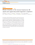 Cover page: Atomic structure of the human herpesvirus 6B capsid and capsid-associated tegument complexes