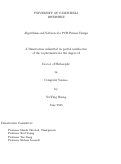 Cover page: Algorithms and Software for PCR Primer Design