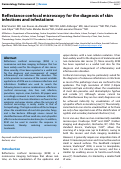 Cover page: Reflectance confocal microscopy for the diagnosis of skin infections and infestations