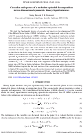 Cover page: Cascades and spectra of a turbulent spinodal decomposition in two-dimensional symmetric binary liquid mixtures