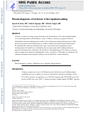 Cover page: Missed diagnosis of cirrhosis in the inpatient setting.