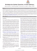 Cover page: Multiobjective Optimal Operation of Gated Spillways