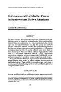 Cover page: Gallstones and Gallbladder Cancer in Southwestern Native Americans