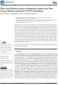 Cover page: Risks and Protective Factors of Hispanic Families and Their Young Children during the COVID-19 Pandemic