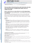 Cover page: The Association of Fat and Lean Tissue With Whole Body and Spine Bone Mineral Density Is Modified by HIV Status and Sex in Children and Youth