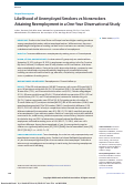 Cover page: Likelihood of Unemployed Smokers vs Nonsmokers Attaining Reemployment in a One-Year Observational Study