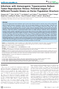 Cover page: Infections with Immunogenic Trypanosomes Reduce Tsetse Reproductive Fitness: Potential Impact of Different Parasite Strains on Vector Population Structure