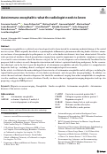 Cover page: Autoimmune encephalitis: what the radiologist needs to know.