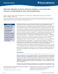 Cover page: Molecular disparity in human leukocyte antigens is associated with outcomes in haploidentical stem cell transplantation