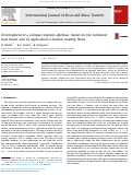 Cover page: Development of a compact explicit algebraic model for the turbulent heat fluxes and its application in heated rotating flows