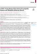 Cover page: COVID-19 lung disease shares driver AT2 cytopathic features with Idiopathic pulmonary fibrosis