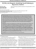 Cover page: RUSH to the Diagnosis: Identifying Occult Pathology in Hypotensive Patients