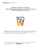 Cover page of Table of Contents: The History of Women at UC Berkeley: Collected Studies Initiated in Honor of the 150th Anniversary of Women's Admission to the University