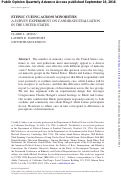 Cover page: Ethnic Cueing across MinoritiesA Survey Experiment on Candidate Evaluation in the United States