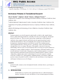 Cover page: Nonhuman Primates in Translational Research