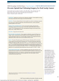 Cover page: Chronic Opioid Use Following Surgery for Oral Cavity Cancer.