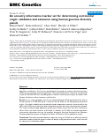 Cover page: An ancestry informative marker set for determining continental origin: validation and extension using human genome diversity panels