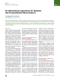 Cover page: An International Laboratory for Systems and Computational Neuroscience