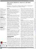 Cover page: Outer retinal tubulations response to anti-VEGF treatment