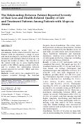 Cover page: The Relationship Between Patient-Reported Severity of Hair Loss and Health-Related Quality of Life and Treatment Patterns Among Patients with Alopecia Areata