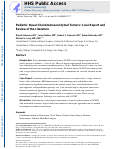 Cover page: Pediatric Nasal Chondromesenchymal Tumors: Case Report and Review of the Literature