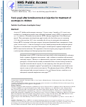 Cover page: Tonic pupil after botulinum toxin-A injection for treatment of&nbsp;esotropia in children