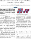 Cover page: Three-Dimensional Wafer Scale Integration for Ultra Large Scale Cognitive Systems