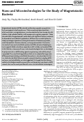 Cover page: Nano and Microtechnologies for the Study of Magnetotactic Bacteria