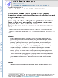 Cover page: Genetic Prion Disease Caused by PRNP Q160X Mutation Presenting with an Orbitofrontal Syndrome, Cyclic Diarrhea, and Peripheral Neuropathy