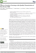 Cover page: Effects of Isochoric Freezing on the Quality Characteristics of Raw Bovine Milk.