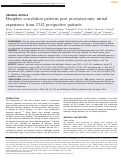 Cover page: Decipher correlation patterns post prostatectomy: initial experience from 2 342 prospective patients