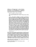 Cover page: Influence of temperature on the calcium sensitivity of the myofilaments of skinned ventricular muscle from the rabbit.