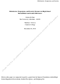 Cover page: Misbehavior, Suspensions, and Security Measures in High School: Racial/Ethnic and Gender Differences