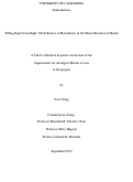 Cover page: Telling Right from Right: The Influence of Handedness in the Mental Rotation of Hands