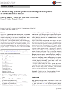 Cover page: Understanding patients' preferences for surgical management of urethral stricture disease.