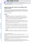 Cover page: Negative posttraumatic cognitions among military sexual trauma survivors