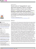 Cover page: Novel strains of Campylobacter cause diarrheal outbreak in Rhesus macaques (Macaca mulatta) of Kathmandu Valley