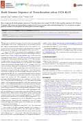 Cover page: Draft Genome Sequence of Tenacibaculum soleae UCD-KL19