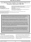 Cover page: Cost of Routine Herpes Simplex Virus Infection Visits to U.S. Emergency Departments 2006-2013