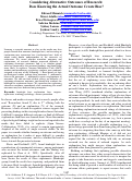 Cover page: Considering Alternative Outcomes of Research:  Does Knowing the Actual Outcome Create Bias?