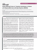 Cover page: Patient-Reported Factors in Treatment Satisfaction in Patients with Relapsed/Refractory Multiple Myeloma (RRMM).